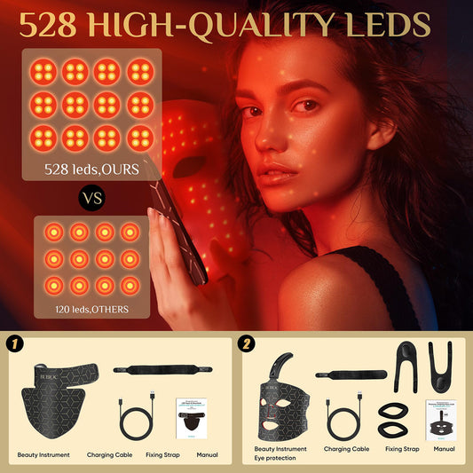 LED light therapy Silicone beauty mask