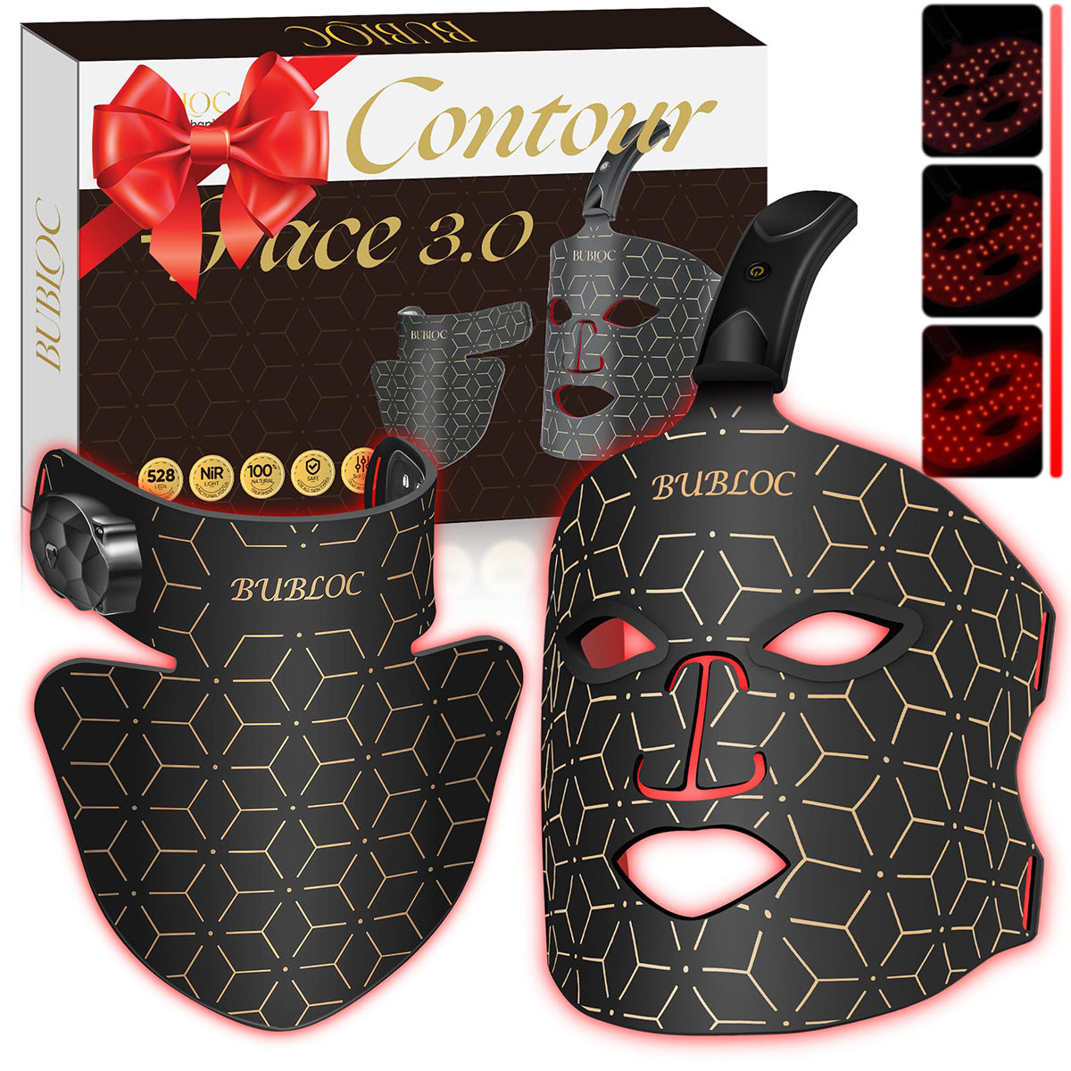 LED light therapy Silicone beauty mask