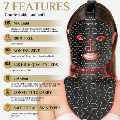 LED light therapy Silicone beauty mask