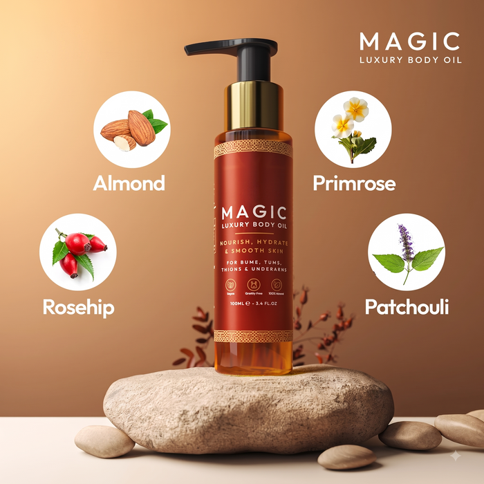 Magic Body Oil | Tiefe Feuchtigkeit für strahlende Haut täglich – Fargoons