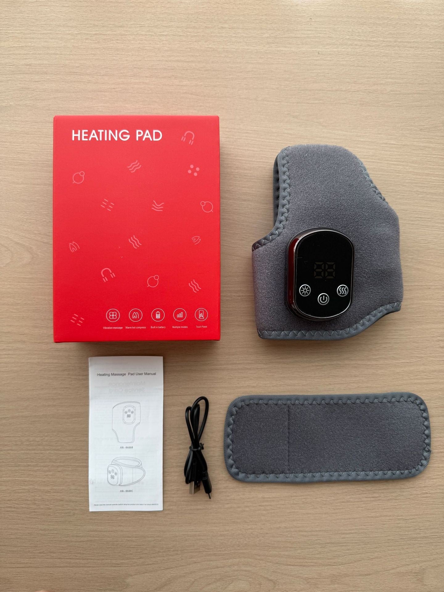 EMSense Foot Massager USB Rechargeable Heating Foot Massager with Vibration